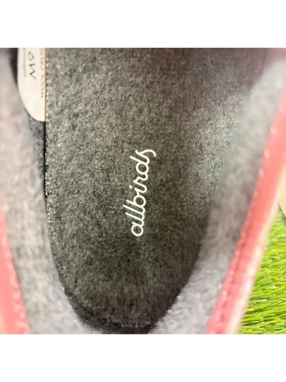 Allbirds Wool Cruiser Mens Size 9 Pink White Athletic Running Shoes Sneakers